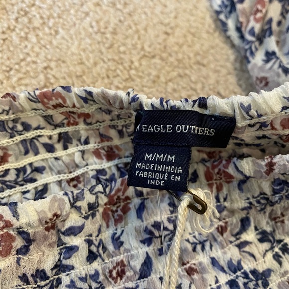 Floral print off the shoulder shirt - Picture 6 of 6